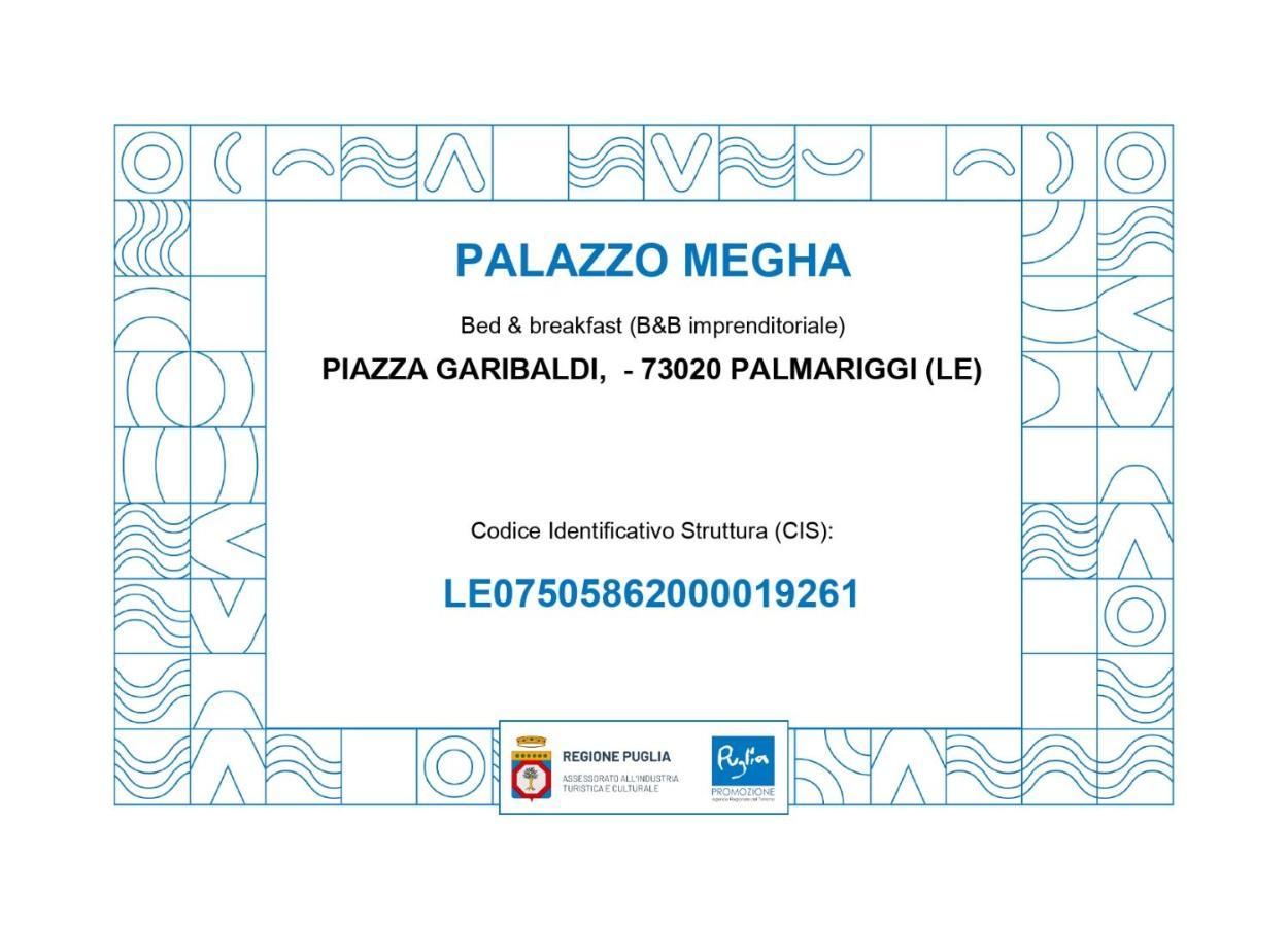 Palazzo Megha Suite & Breakfast Palmariggi Eksteriør billede